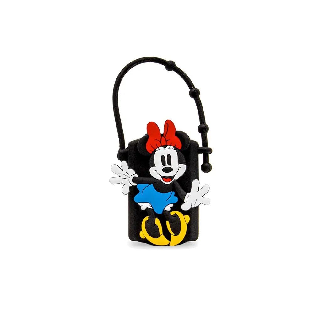 Mickey and Minnie Mouse Kids Hand Sanitizer Holder Sets with 1 oz Refillable Hand Sanitizer Bottles 2 Pack or 1 Pack