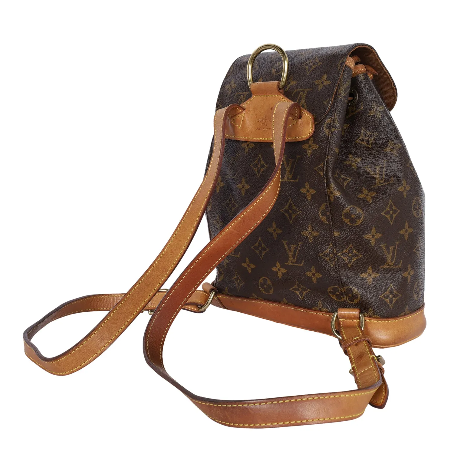 Montsouris Leather MM Backpack (Authentic Pre-Owned)