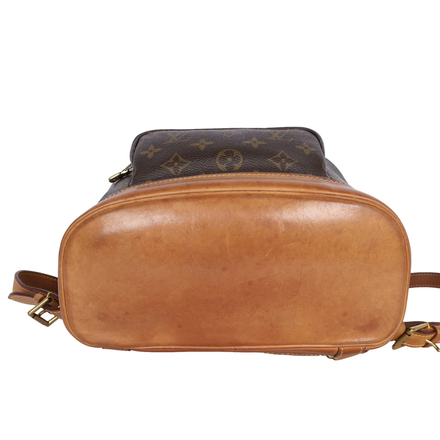 Montsouris Leather MM Backpack (Authentic Pre-Owned)