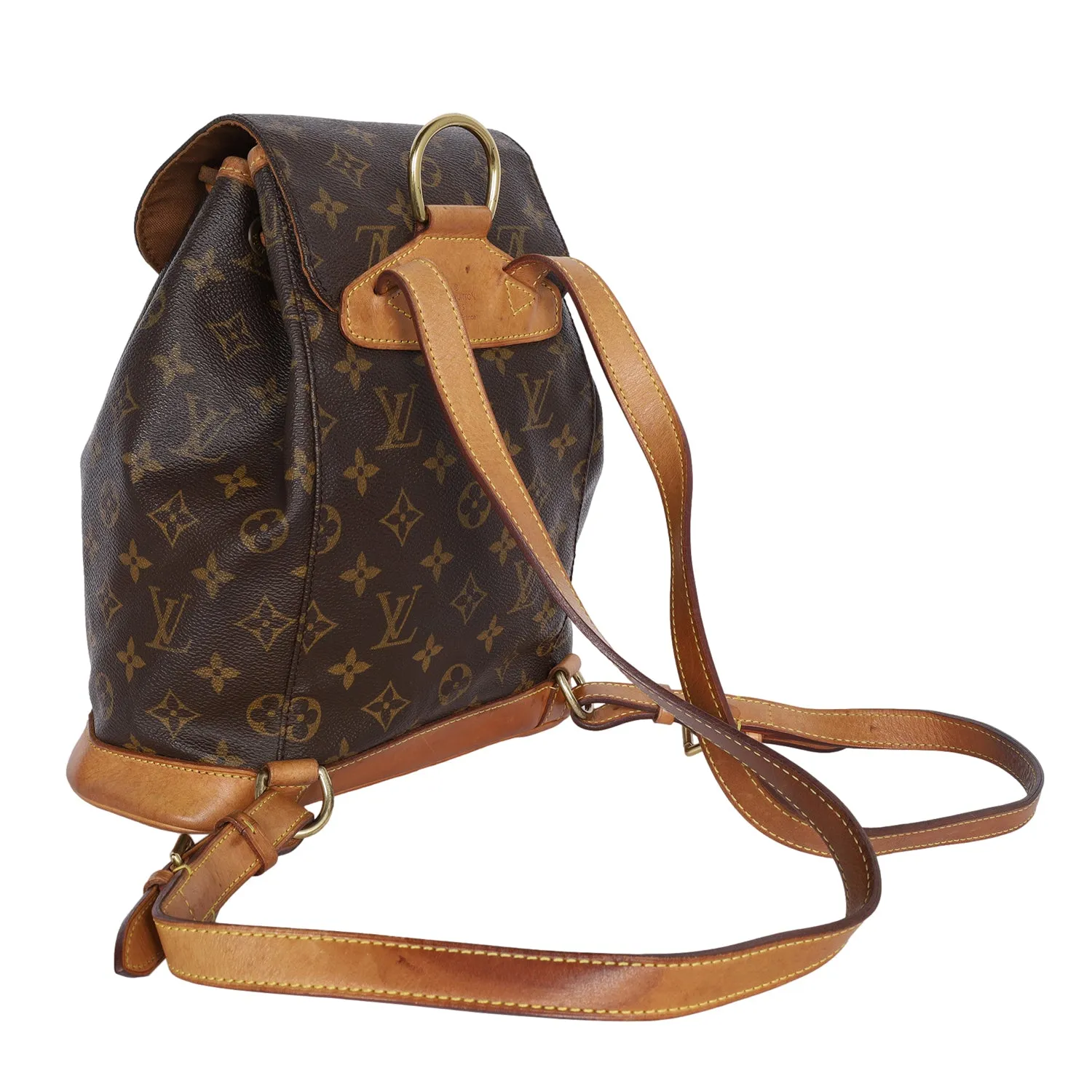 Montsouris Leather MM Backpack (Authentic Pre-Owned)