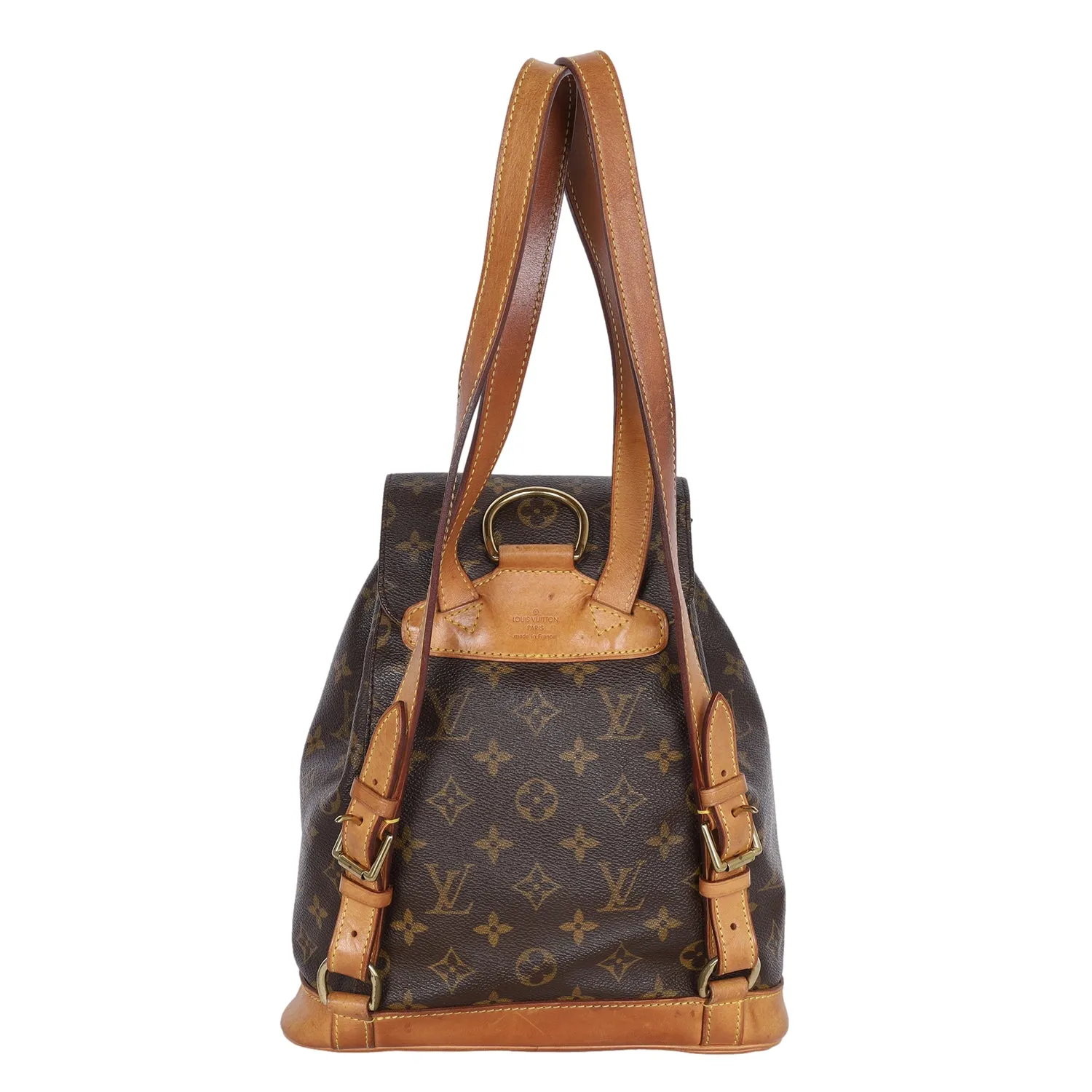 Montsouris Leather MM Backpack (Authentic Pre-Owned)