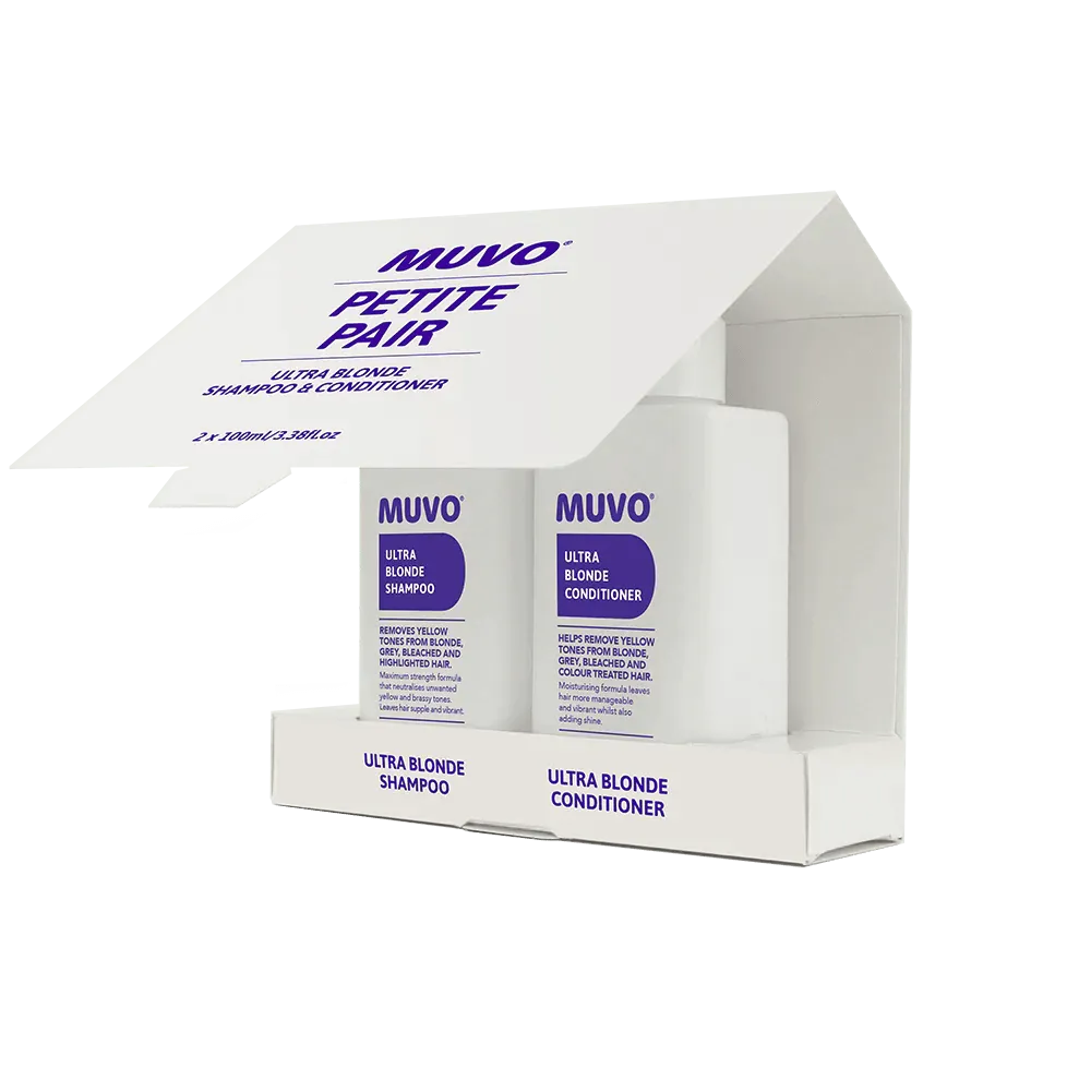 MUVO Ultra Blonde Shampoo and Conditioner 100ml Petite Pair