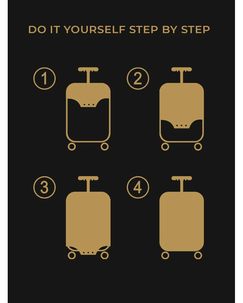 ONLY LUGGAGE COVER | Lightweight Polyester Stretchable Printed Protective Luggage Bag Cover