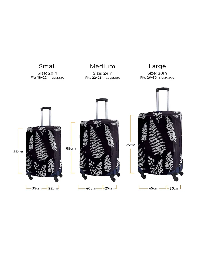 ONLY LUGGAGE COVER | Lightweight Polyester Stretchable Printed Protective Luggage Bag Cover