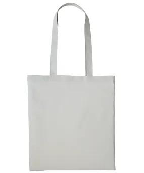 Pastel Grey - Cotton shopper long handle