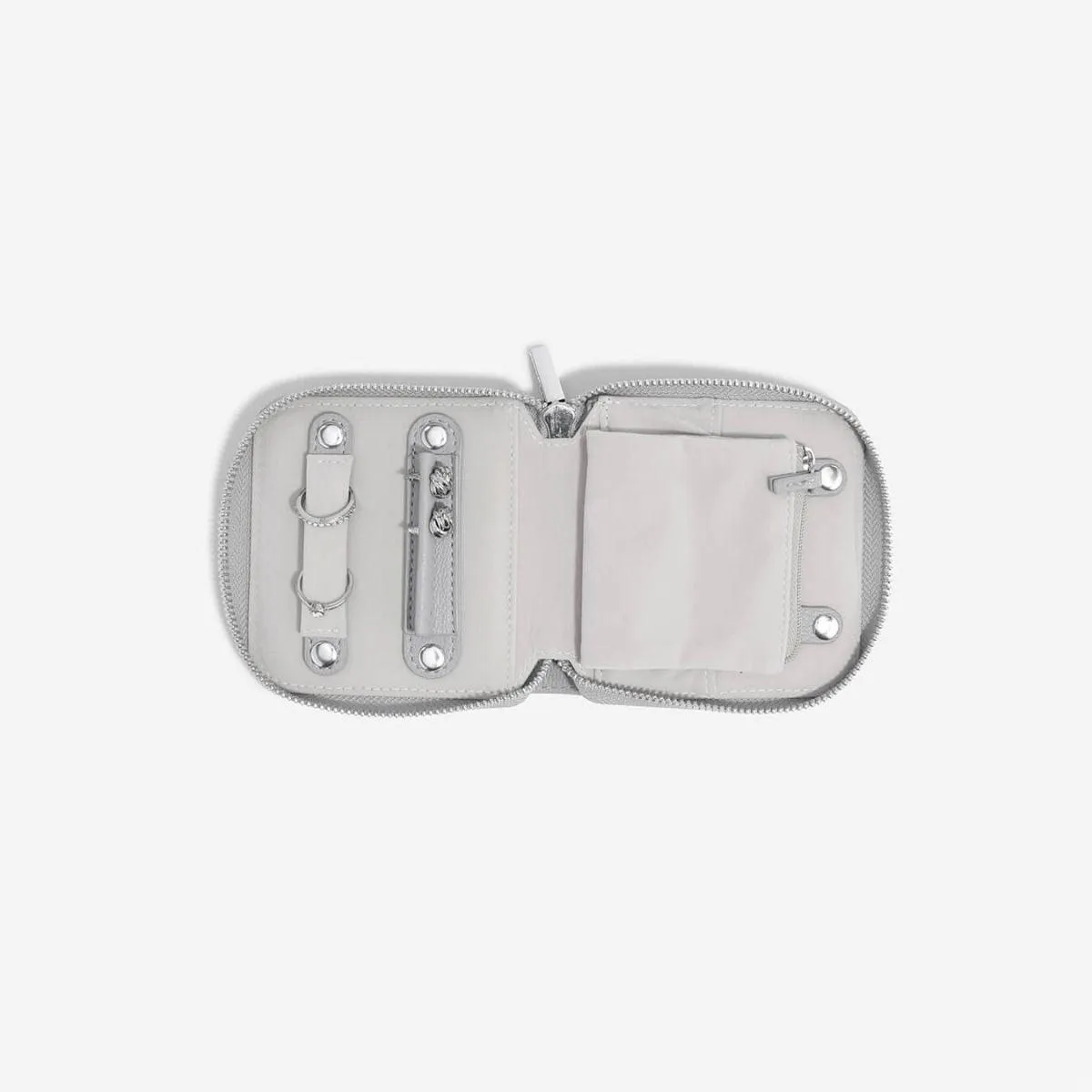 Pebble Grey Compact Jewellery Roll