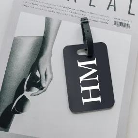 Personalised Luggage Tag | Monogram in Smoke