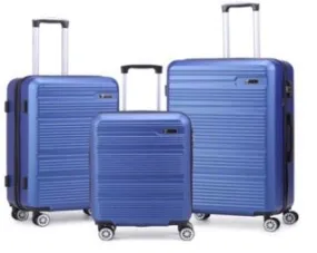 Pierre Cardin Gaspar Luggage Spinner 3 Piece Set | Navy