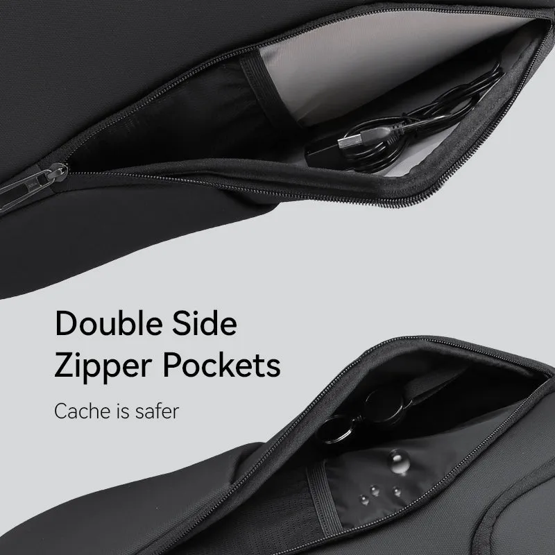 Polycom 2nd: Waterproof Backpack with Built-in USB for Travelling