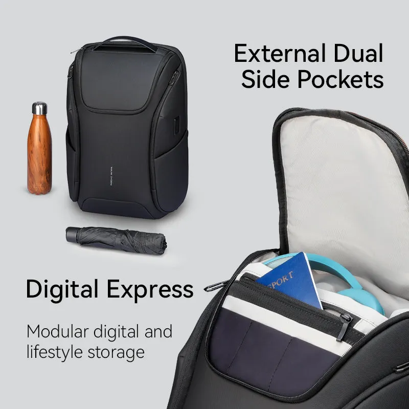 Polycom 2nd: Waterproof Backpack with Built-in USB for Travelling