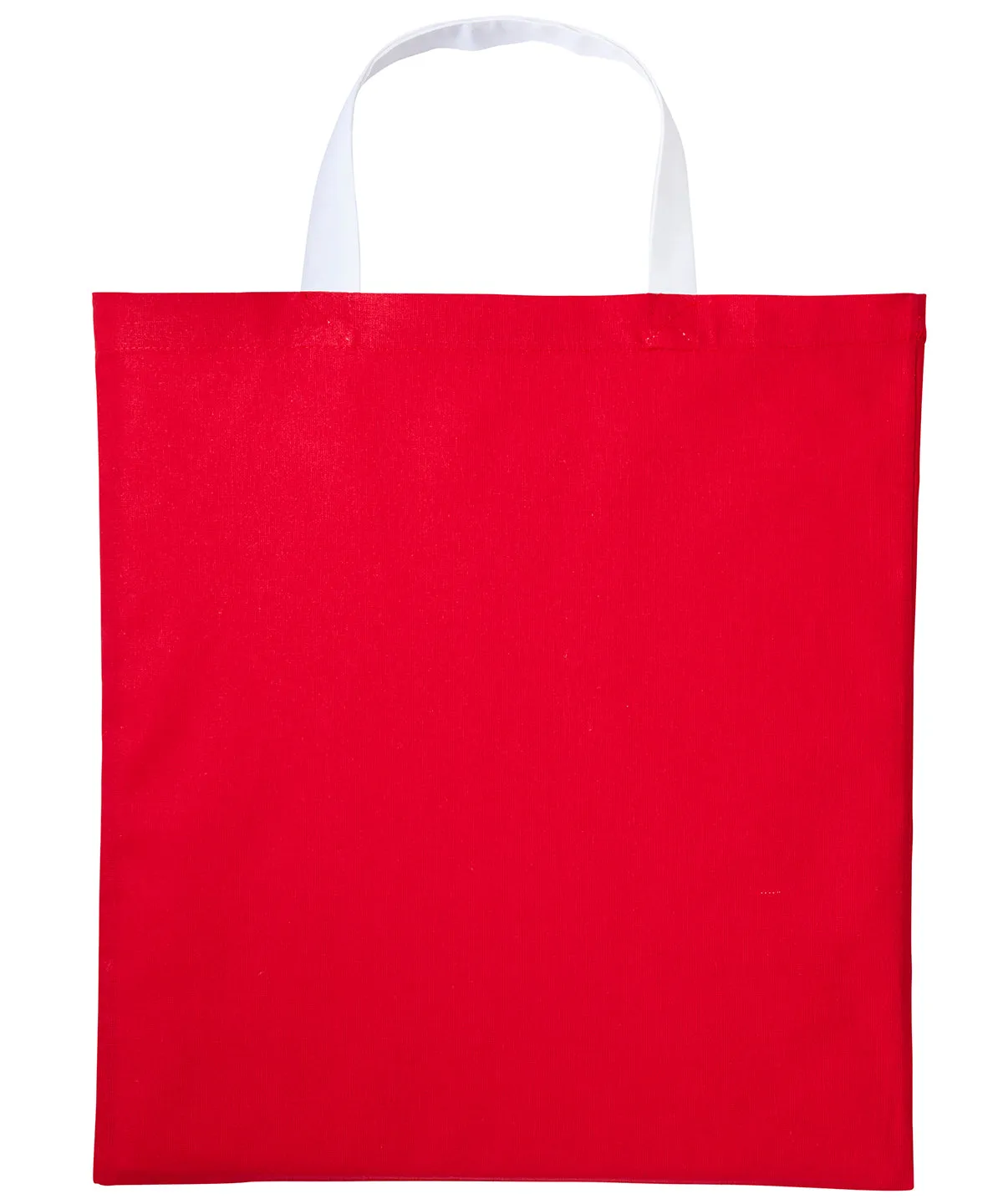 Red/White - Varsity cotton shopper short handle