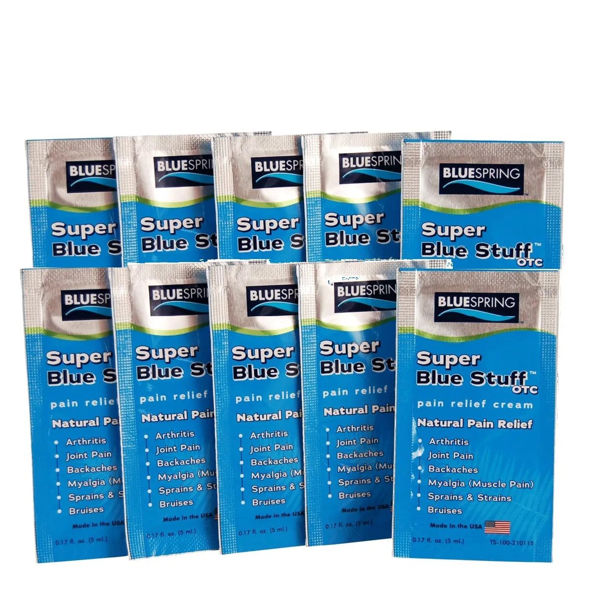 SBS-3205: Super Blue Stuff OTC 5 ml travel packs - Pack of 10
