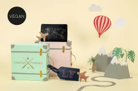 Stitch Passport & Luggage Tag Set - Black