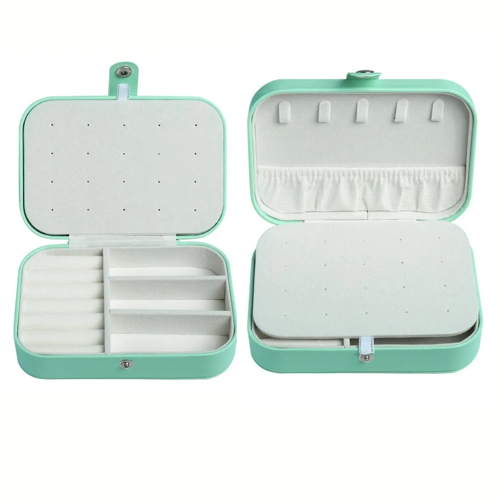 StitchesandTweed Trixie Travel Jewellery Box - Mint