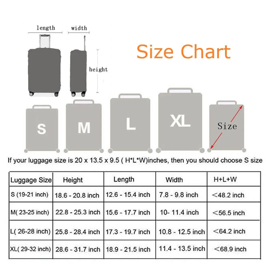SURF Bear | Standard Design | Luggage Suitcase Protective Cover
