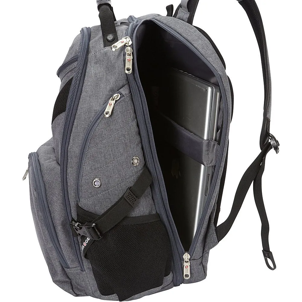 SwissGear Travel Gear 5977 Scansmart TSA Laptop Backpack for Travel, School & Business - Fits 17 Inch Laptop - (Grey)