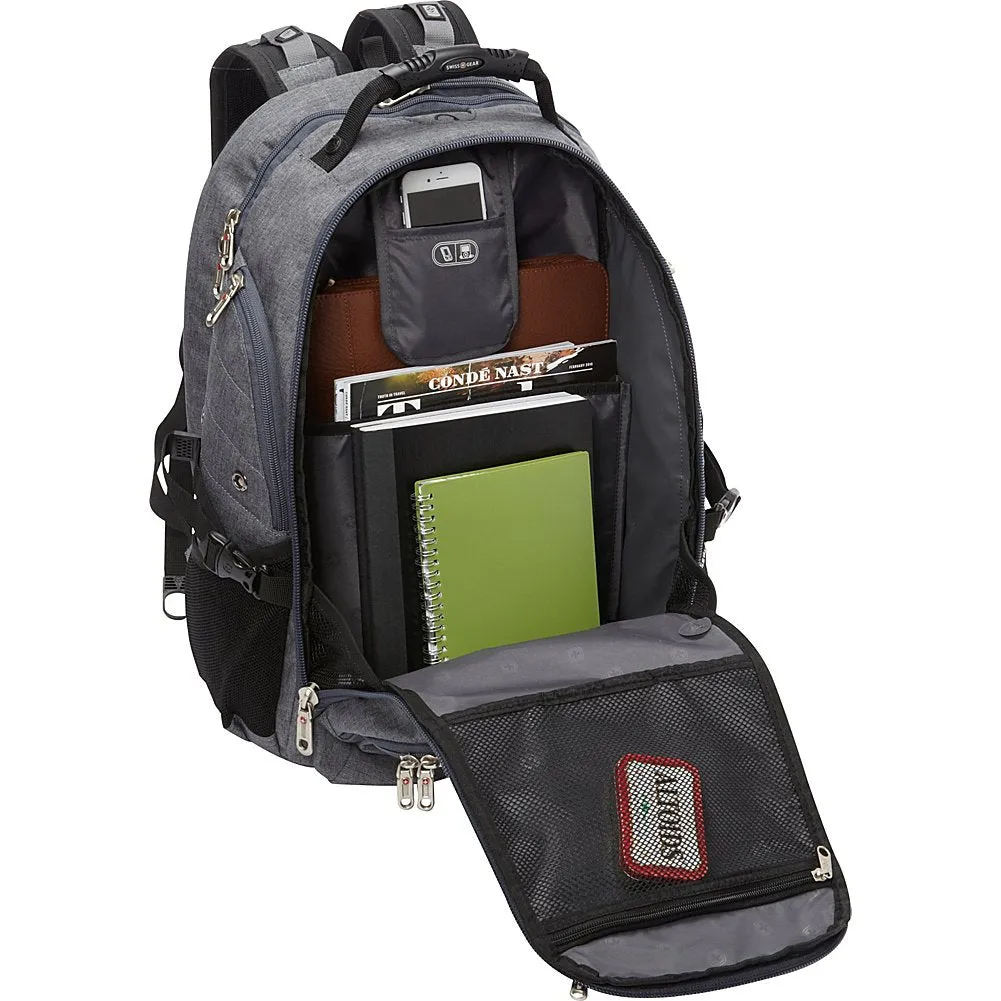 SwissGear Travel Gear 5977 Scansmart TSA Laptop Backpack for Travel, School & Business - Fits 17 Inch Laptop - (Grey)