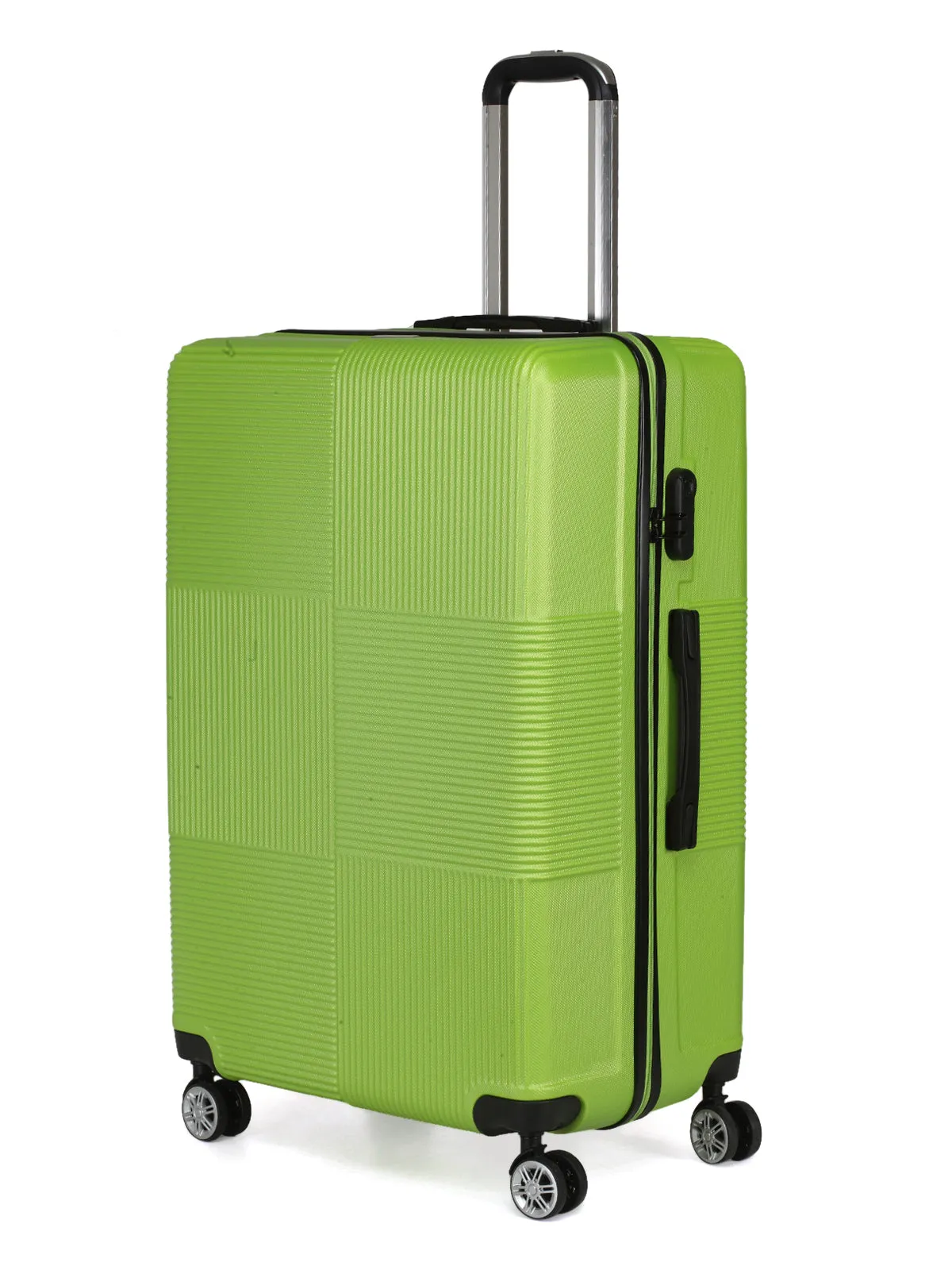 Teakwood Unisex Green Trolley Bag - Medium