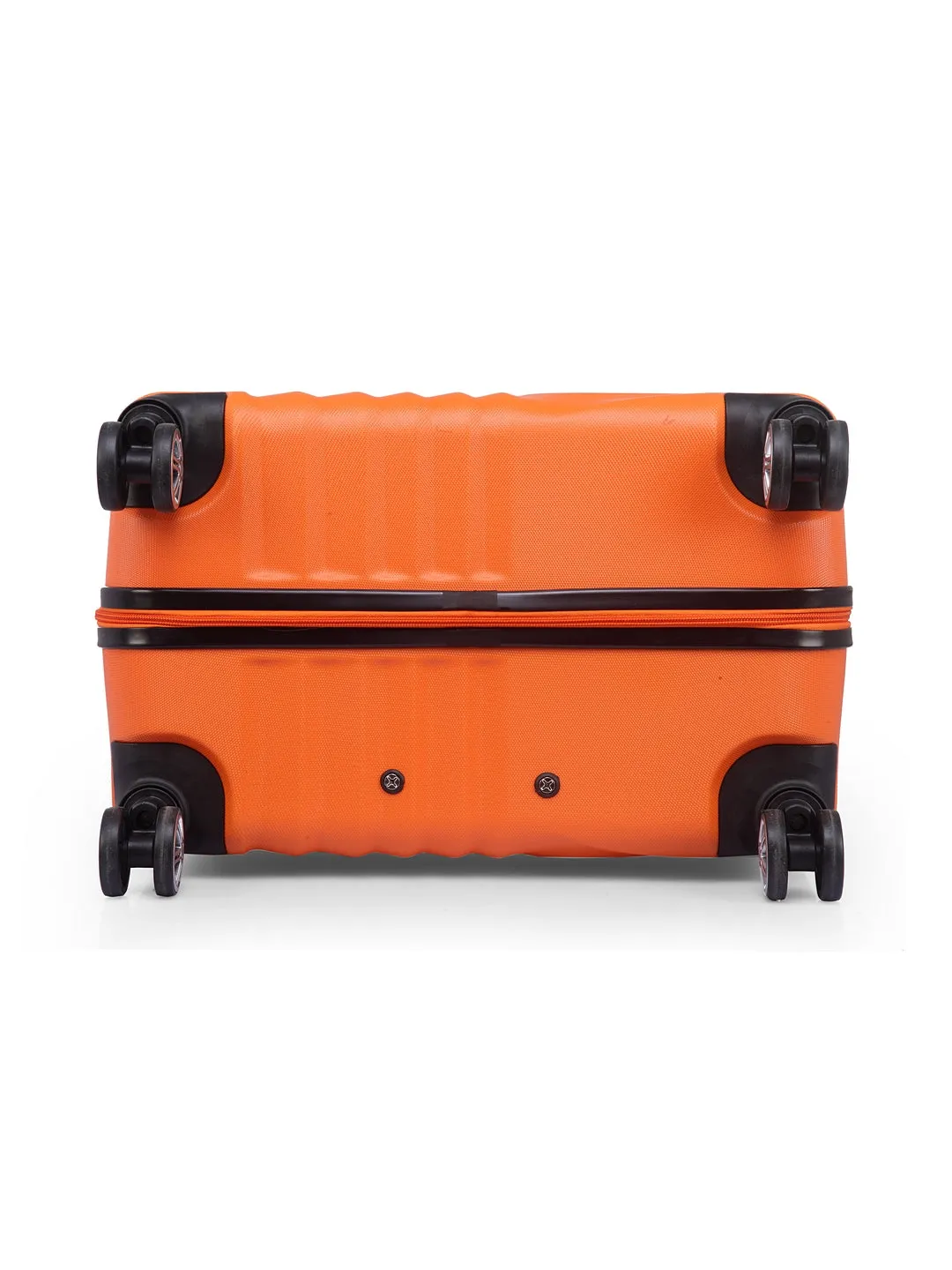 Teakwood Unisex Orange Trolley Bag - Medium
