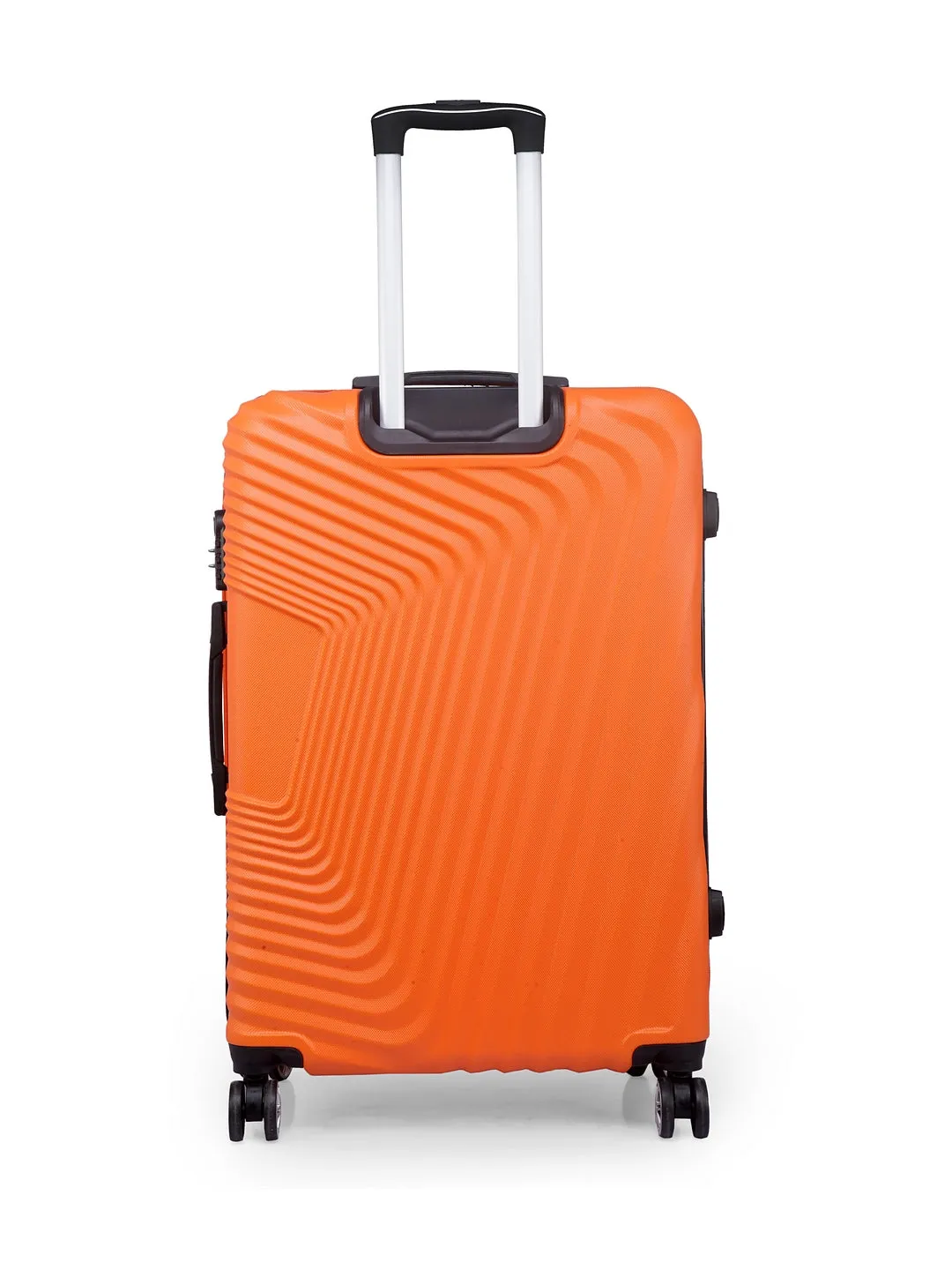 Teakwood Unisex Orange Trolley Bag - Medium