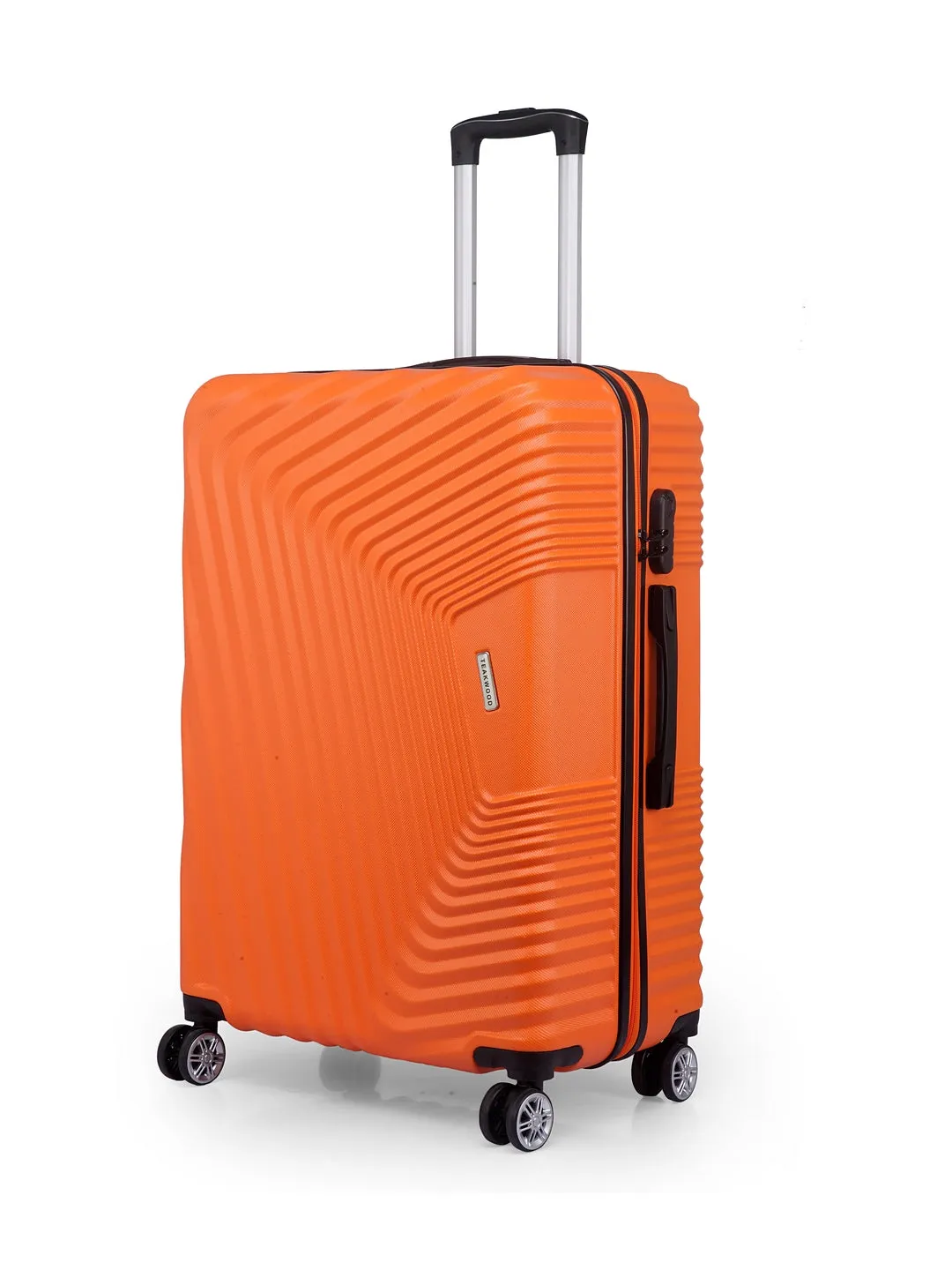 Teakwood Unisex Orange Trolley Bag - Medium