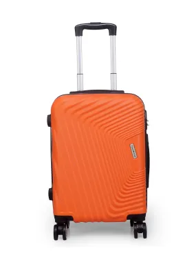 Teakwood Unisex Orange Trolley Bag - Small