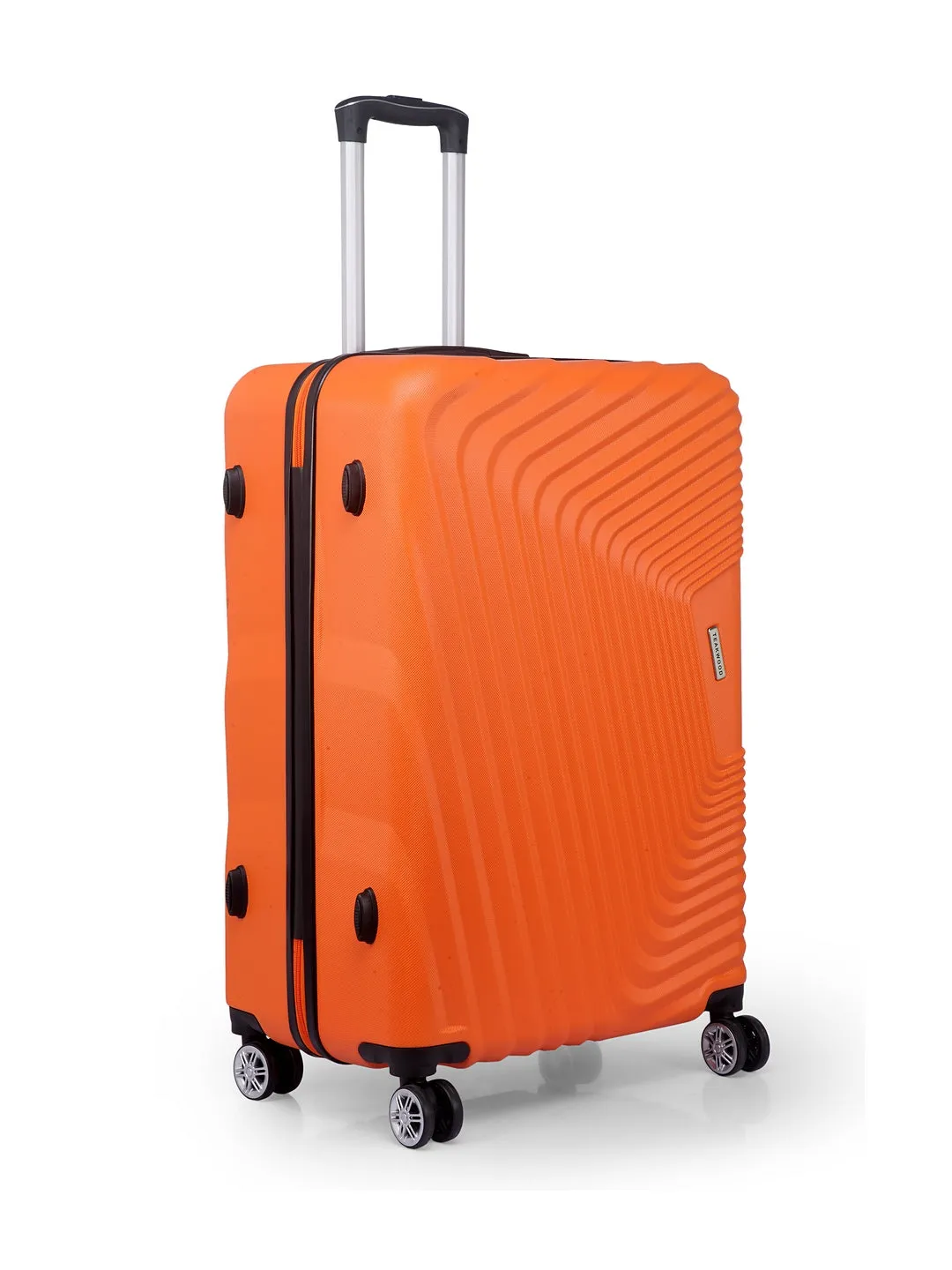 Teakwood Unisex Orange Trolley Bag - Small