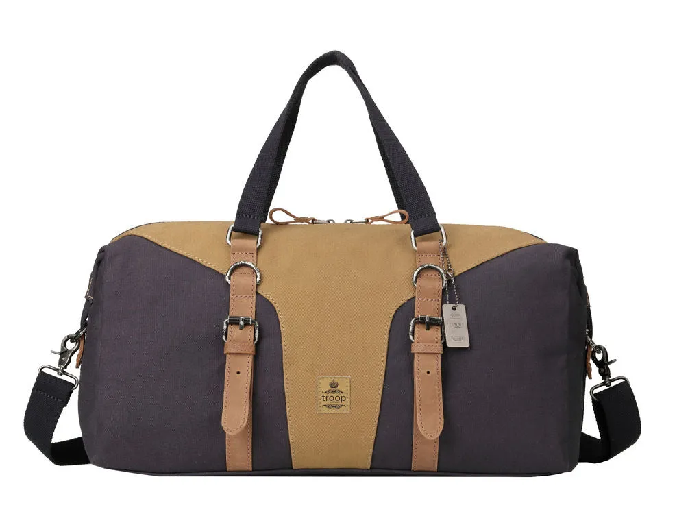 Troop London Navy and Camel Heritage Travel Holdall