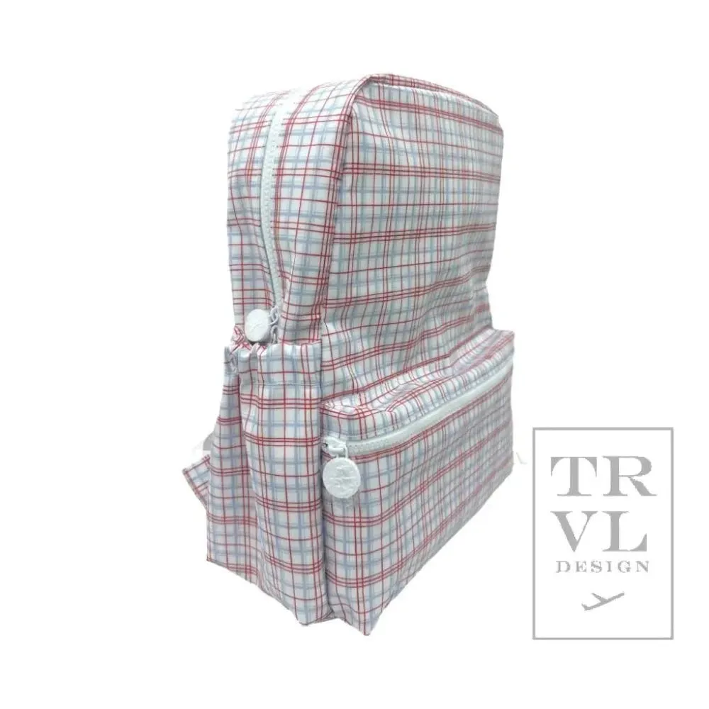 TRVL Design Backpacker - Backpack Classic Plaid Red