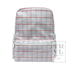 TRVL Design Backpacker - Backpack Classic Plaid Red