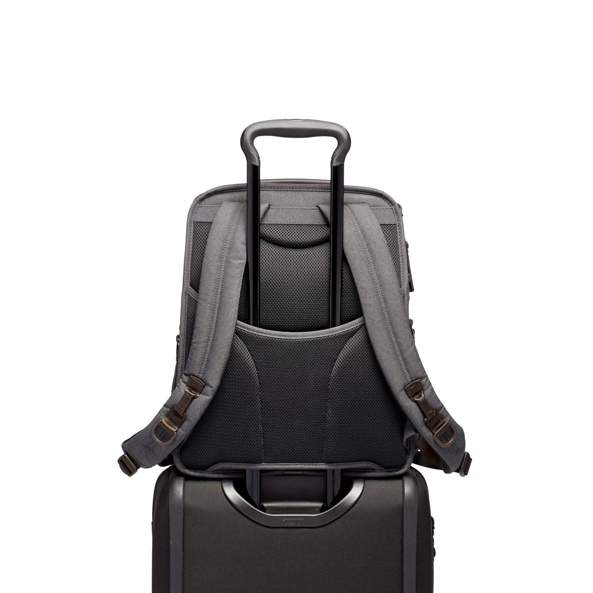 TUMI - Alpha 3 Slim Solutions Laptop Brief Pack - 15 Inch Computer Backpack for Men and Women - Anthracite