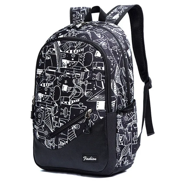 Unisex School Travel Backpack