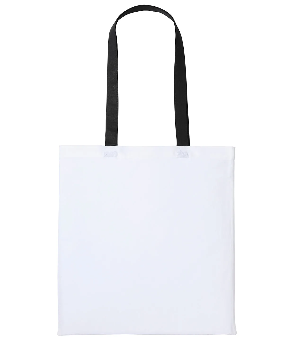 White/Black - Varsity cotton shopper long handle